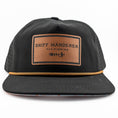 Load image into Gallery viewer, Front view of American Fly Redfish Hat featuring Skiff Wanderer patch and rope detail
