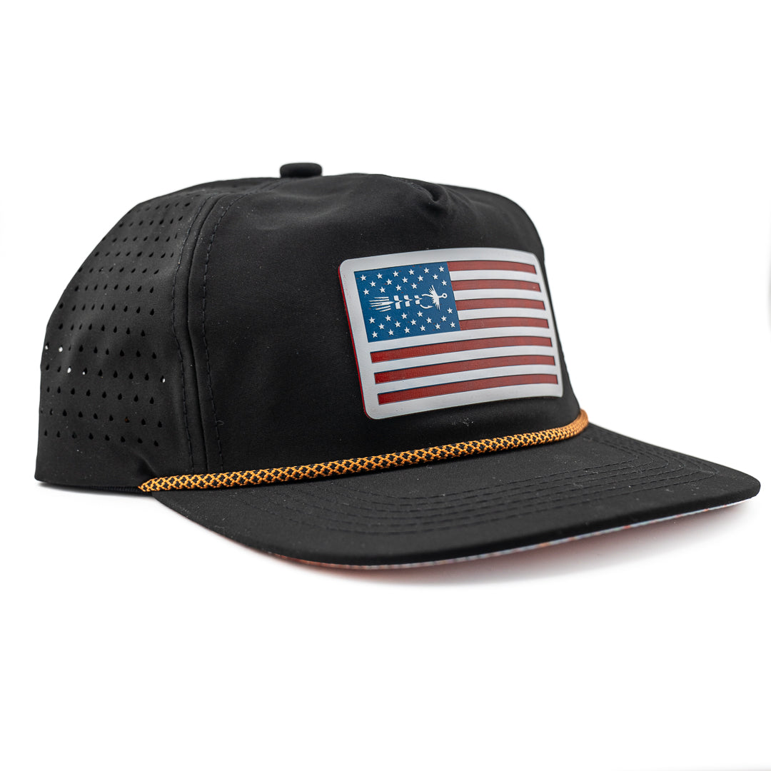 American Fly X Travis Luther Redfish Hat with Skiff Wanderer American Fly patch