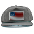 Load image into Gallery viewer, Front view of American Fly Tarpon Hat featuring Skiff Wanderer patch and rope detail
