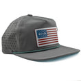 Load image into Gallery viewer, Under-bill tarpon artwork by Travis Luther on American Fly collaboration hat
