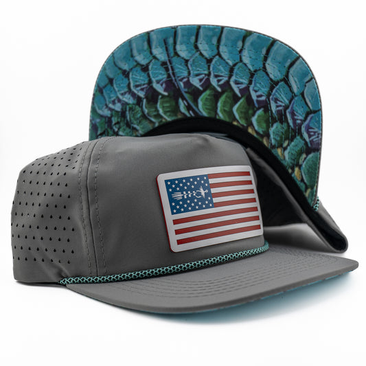 American Fly X Travis Luther Tarpon Hat with Skiff Wanderer American Fly patch