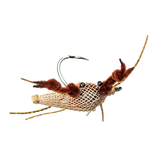 Handcrafted fly for redfish. fly is natural color and a fishnet crab