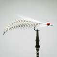 Load image into Gallery viewer, clouser fly tied with white hackle for saltwater fly fishing
